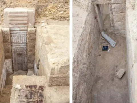 Khám phá lăng mộ hoàng tử Ai Cập 4.500 năm tuổi với cánh cửa đá hồng khổng lồ và hàng loạt báu vật