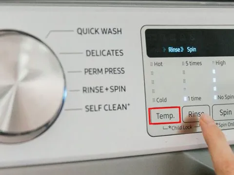 Tiết lộ nút đặc biệt trên máy giặt: Giúp tiết kiệm điện và tăng độ bền quần áo