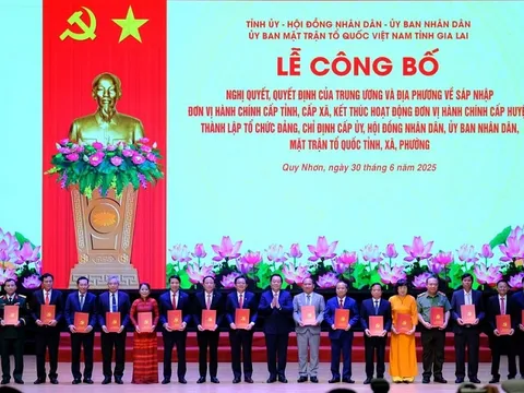 Công bố nhân sự chủ chốt 2 tỉnh rộng nhất nước sau sáp nhập