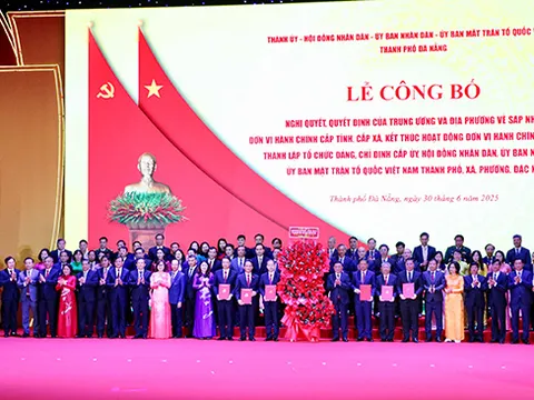 Công bố nghị quyết, quyết định về sáp nhập đơn vị hành chính tại Đà Nẵng
