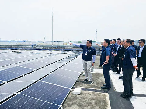 Samsung Bắc Ninh khánh thành công trình điện mặt trời áp mái 