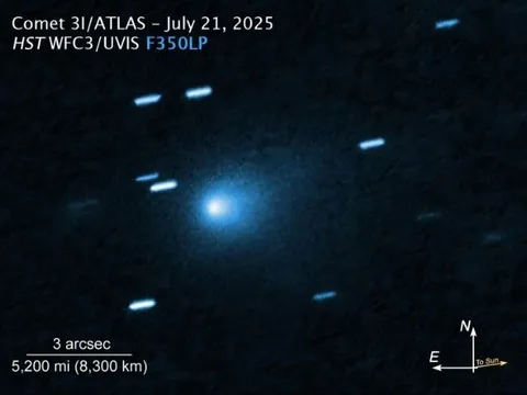 Kính viễn vọng Hubble phát hiện sao chổi lao qua Hệ Mặt Trời với vận tốc kỷ lục