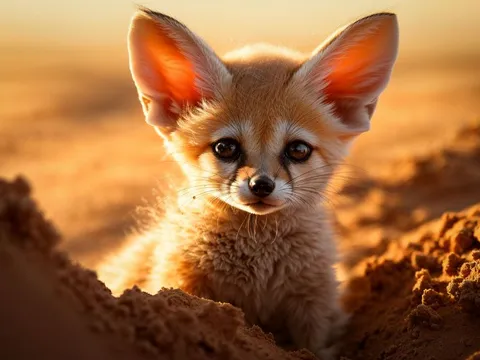 'Tan chảy' trước vẻ ngoài xinh đẹp của Cáo Fennec