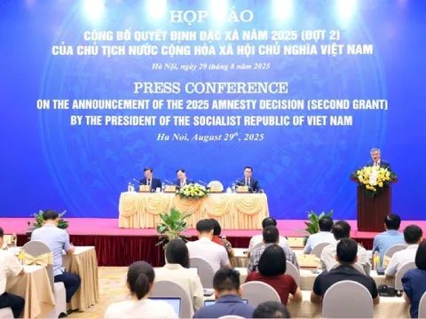 Hơn 13.900 phạm nhân được đặc xá dịp Quốc khánh