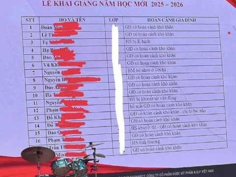 Công khai hoàn cảnh học sinh ngày khai giảng: Vết sẹo tinh thần khó lành