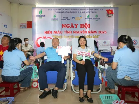 Lọc hóa dầu Bình Sơn tổ chức 'Ngày hội hiến máu tình nguyện năm 2025'