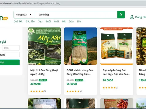Cao Bằng đưa 28 sản phẩm OCOP lên sàn thương mại điện tử 