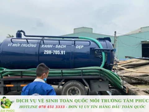 Môi trường Tâm Phúc: Địa chỉ hút hầm cầu đáng tin cậy, bảo hành 5 năm tại TP Hồ Chí Minh