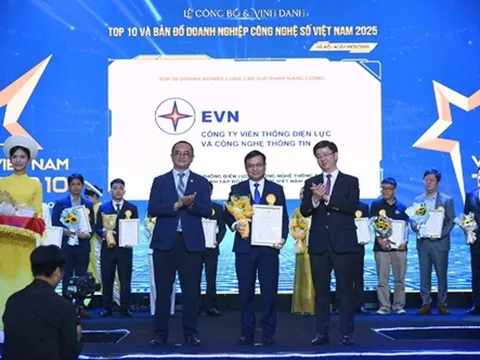 EVNICT lọt Top 10 Doanh nghiệp công nghệ số Việt Nam 2025