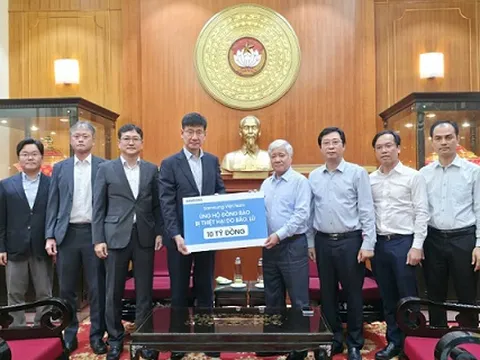 Một doanh nghiệp ủng hộ 10 tỷ đồng khắc phục hậu quả mưa lũ