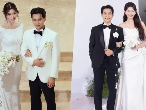 Hai chiếc váy cưới đặc biệt của Á hậu Quỳnh Châu trong ngày trọng đại